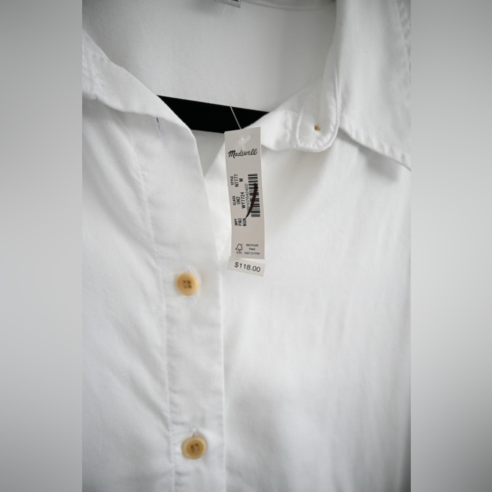 Madewell Dolman Button Down Shirt NWT - Picture 5 of 6